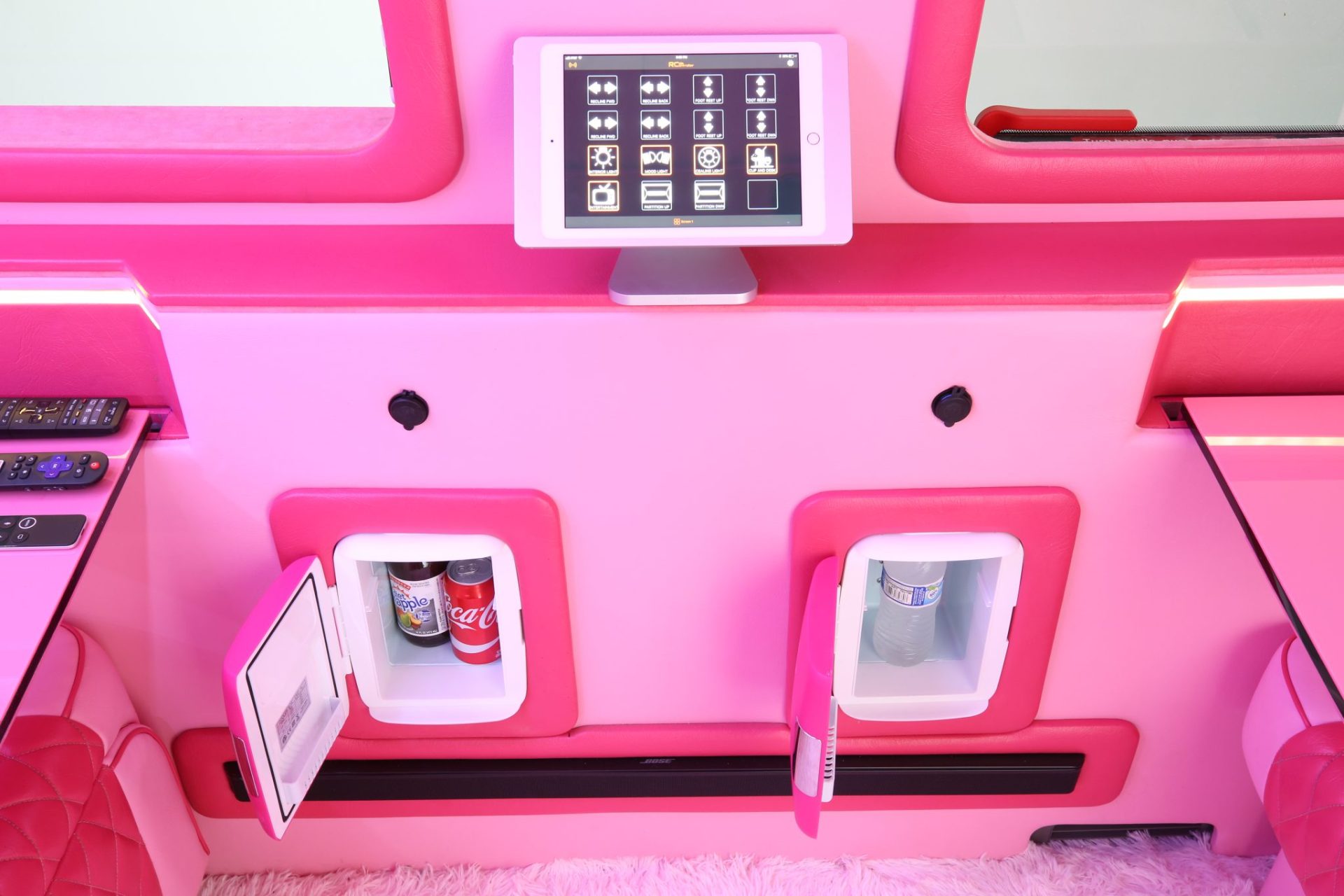 Custom Pink Mercedes Benz Sprinter Van - Interior Photo #10