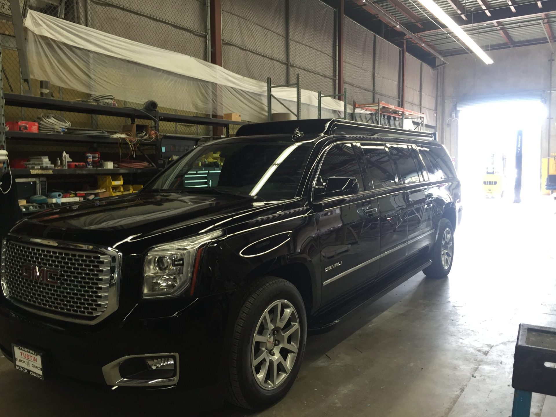 GMC Denali XL CEO Mobile Office Limousine - Production Photo #1