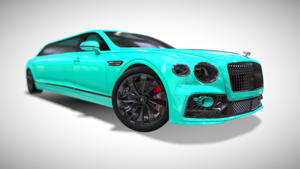 Cyan Custom Bentley Flying Spur Limousine - Exterior Photo #6