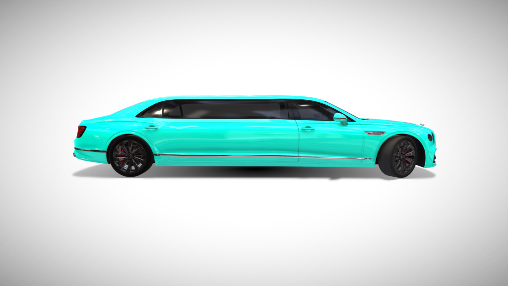 Cyan Custom Bentley Flying Spur Limousine - Exterior Photo #5