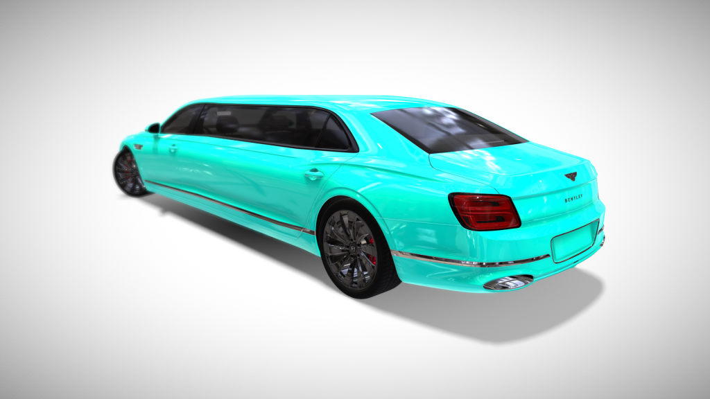 Cyan Custom Bentley Flying Spur Limousine - Exterior Photo #3