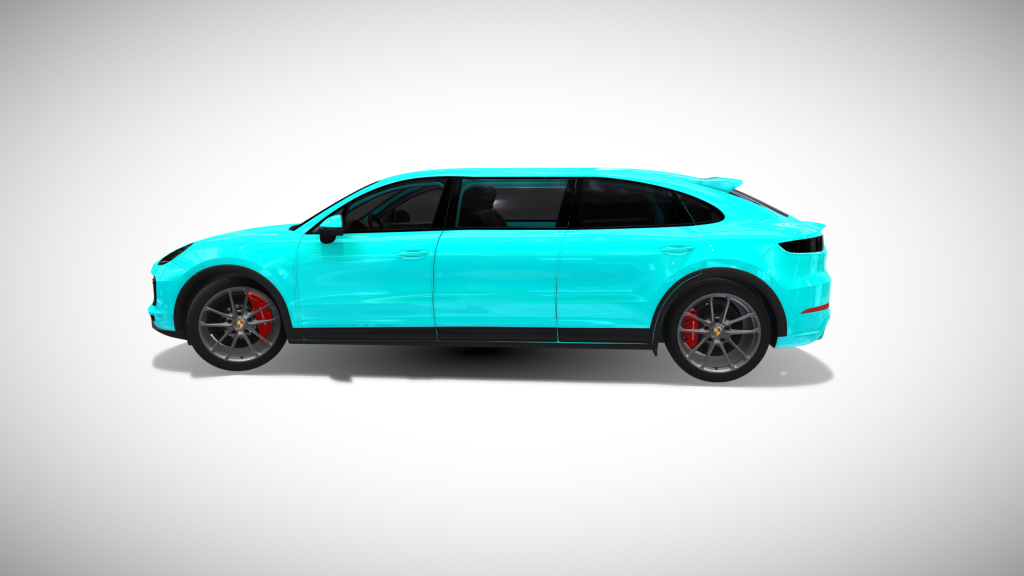 Cyan Porsche Cayenne Limousine - Exterior Photo #4