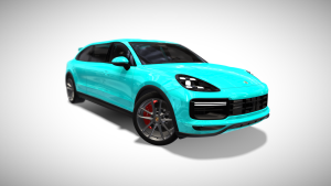 Cyan Porsche Cayenne Limousine - Exterior Photo #1