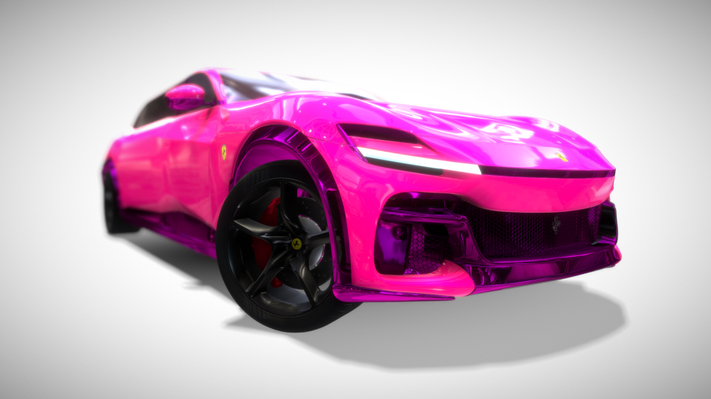 Candy Pink Ferrari Purosangue Limousine - Exterior Photo #5