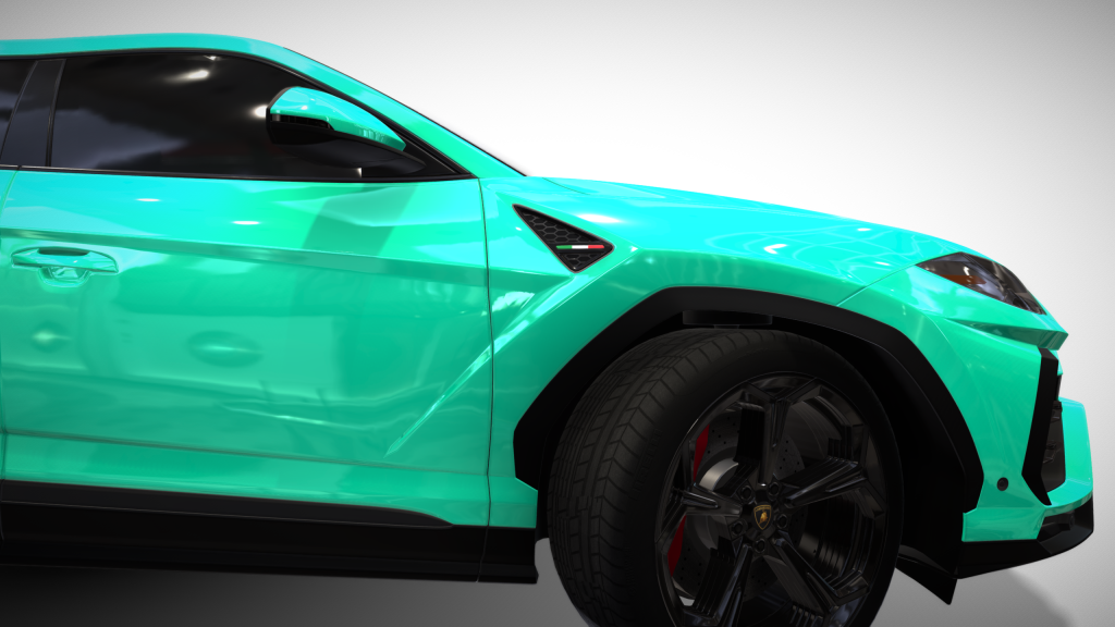 Cyan Lamborghini Urus Limousine - Exterior Photo #5