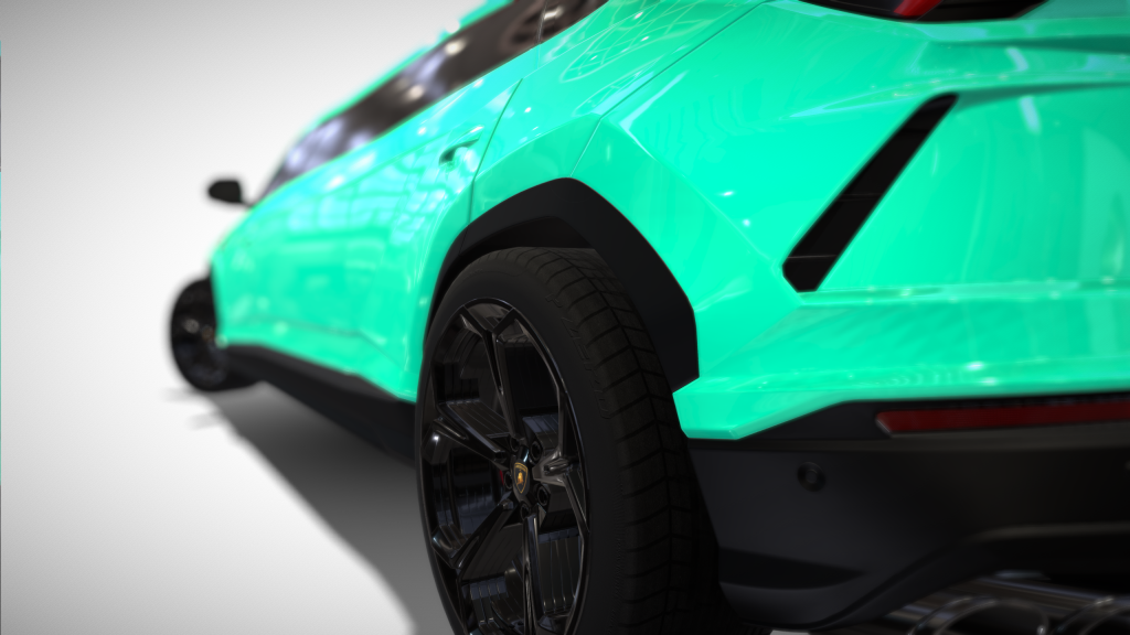 Cyan Lamborghini Urus Limousine - Exterior Photo #4