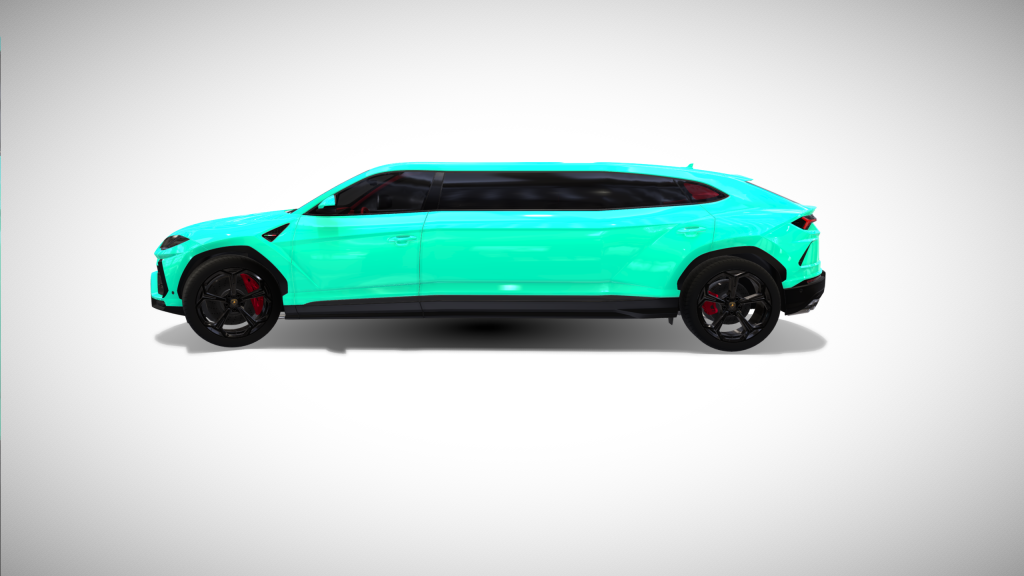 Cyan Lamborghini Urus Limousine - Exterior Photo #2