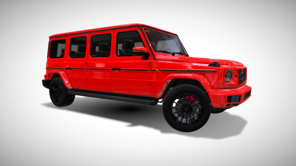 Red Mercedes Benz G550 6 Door Limousine - Exterior Photo #7