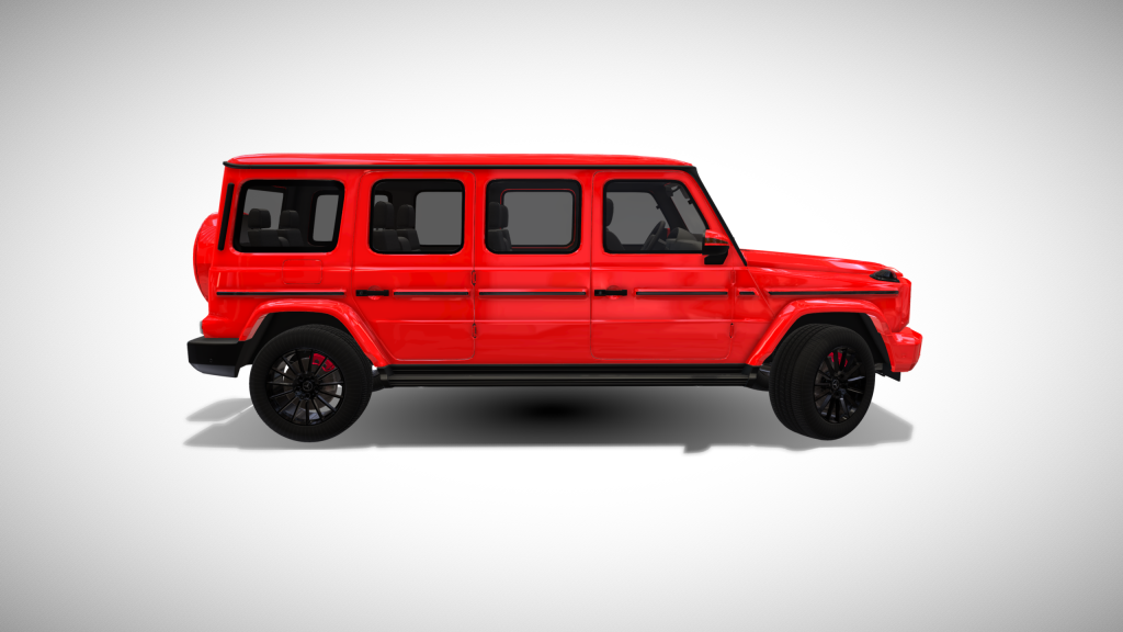 Red Mercedes Benz G550 6 Door Limousine - Exterior Photo #6