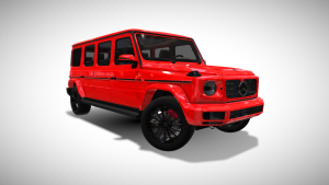 Red Mercedes Benz G550 6 Door Limousine - Exterior Photo #1