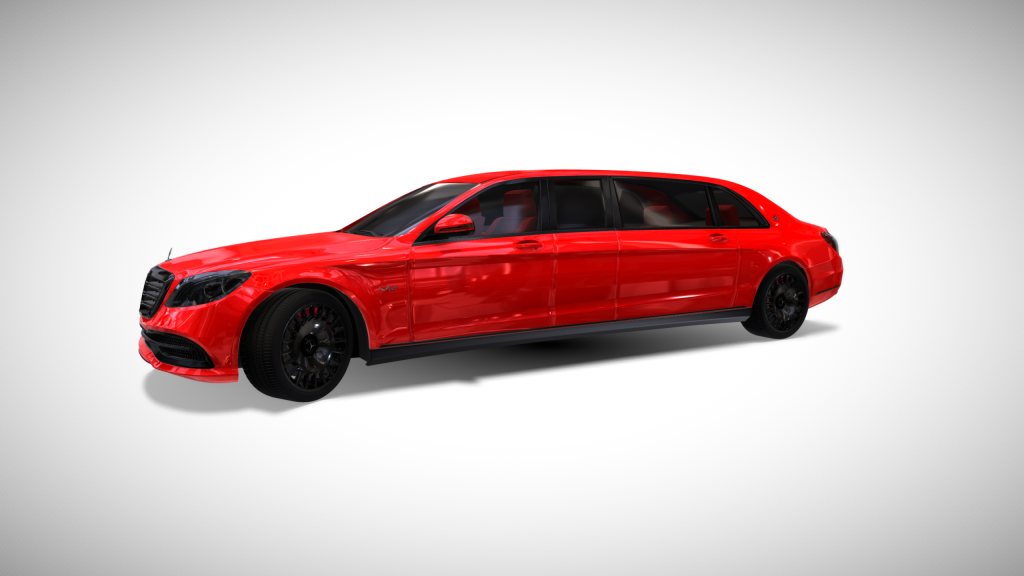 Red Mercedes Benz S650 Limousine - Exterior Photo #6