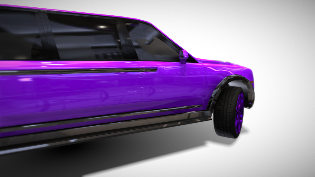 Purple Rolls Royce Cullinan Limousine - Exterior Photo #5