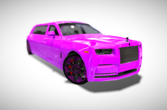 Purple Rolls Royce Phantom Limousine