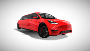 Red Tesla Model Y Limousine - Exterior Photo #1